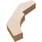 Ekena Millwork 3-inch W x 18-inch D x 18-inch H Monterey Rough Cedar Woodgrain TimberThane Knee Brace, Primed BRCUR03X18X18MONRCPR - alternate 4